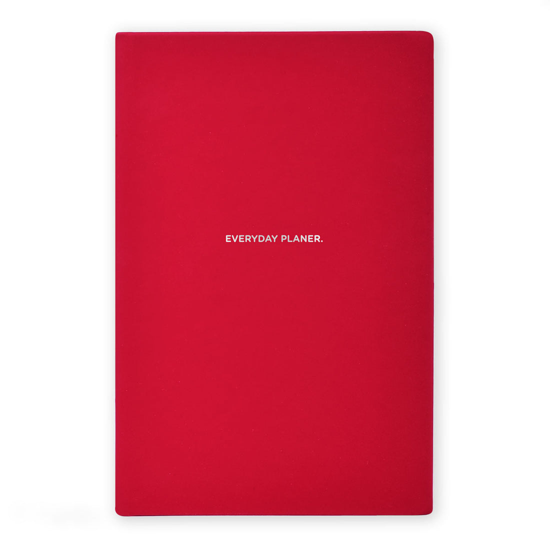 Everyday tjedni planer, jarka crvena boja naslovnice, A5 format