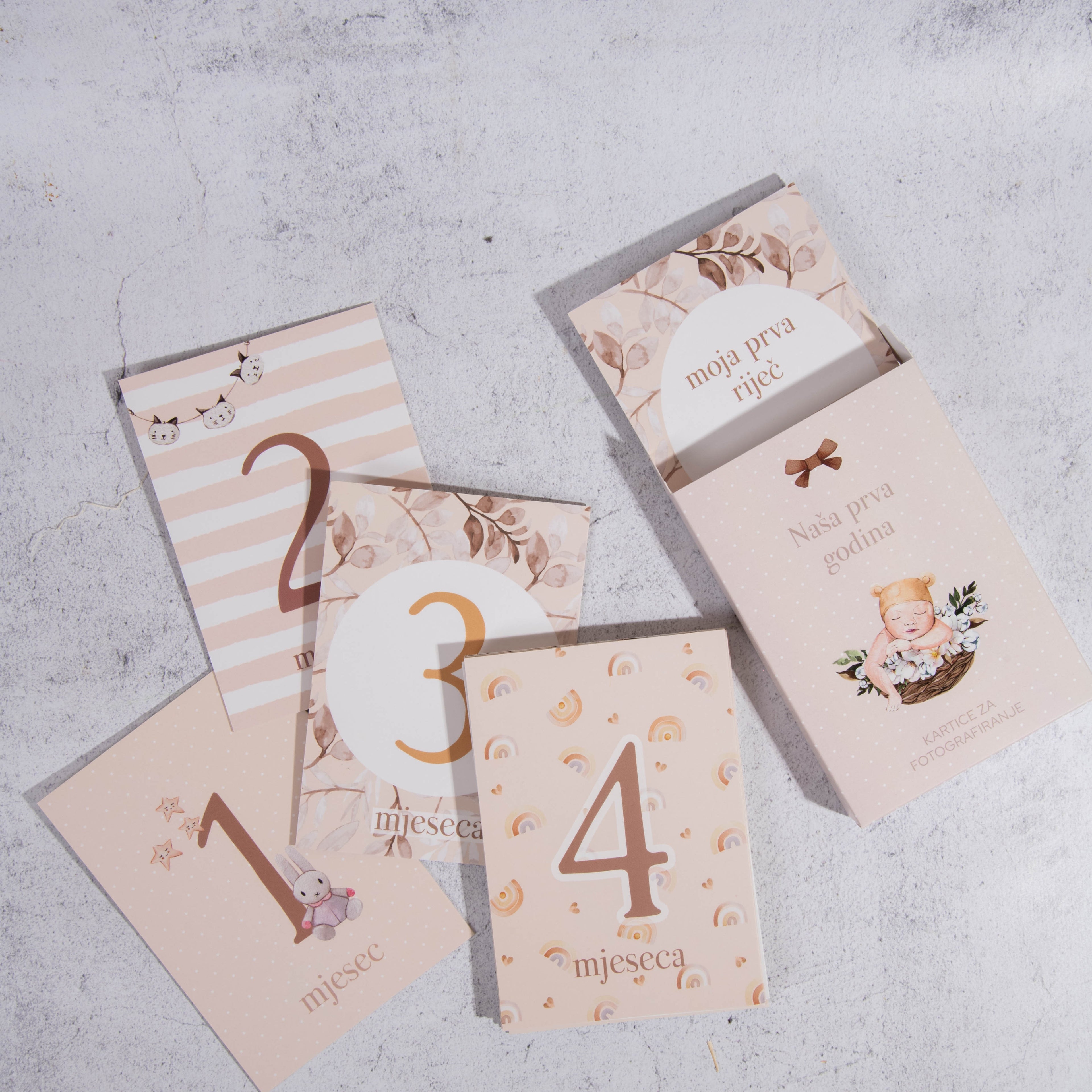 My baby set kutija sa dizajnom, planner boutique, kartica za bebe, slika kartica