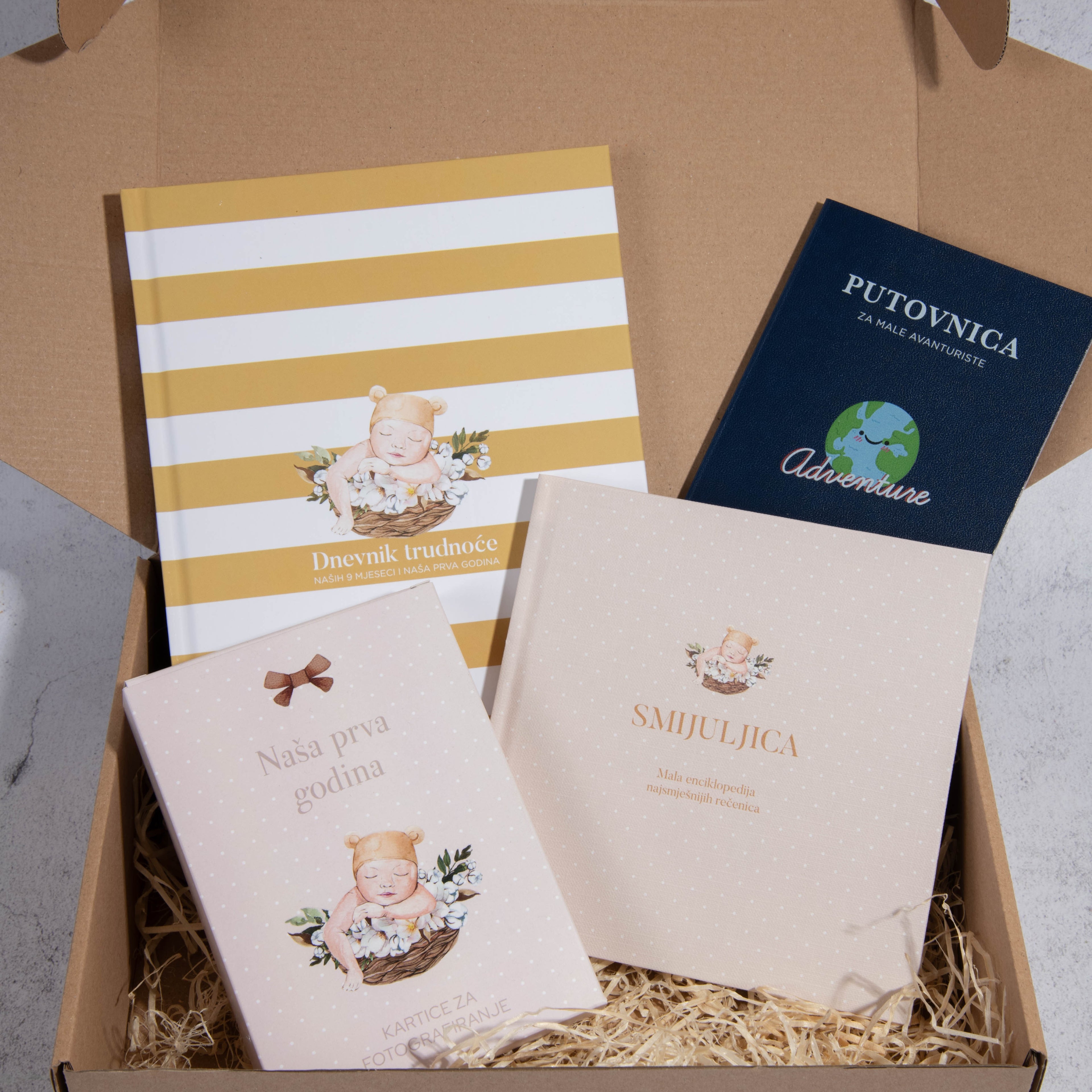 My baby set kutija sa dizajnom, planner boutique, sadržaj kutije, sve