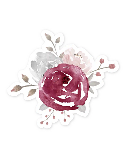 Naljepnice za planer Paris Mon Amour ilustracije detalj crvena ruža