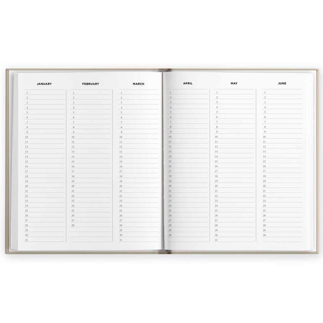 Notes Art, unutrašnjost, mjesečni pregled