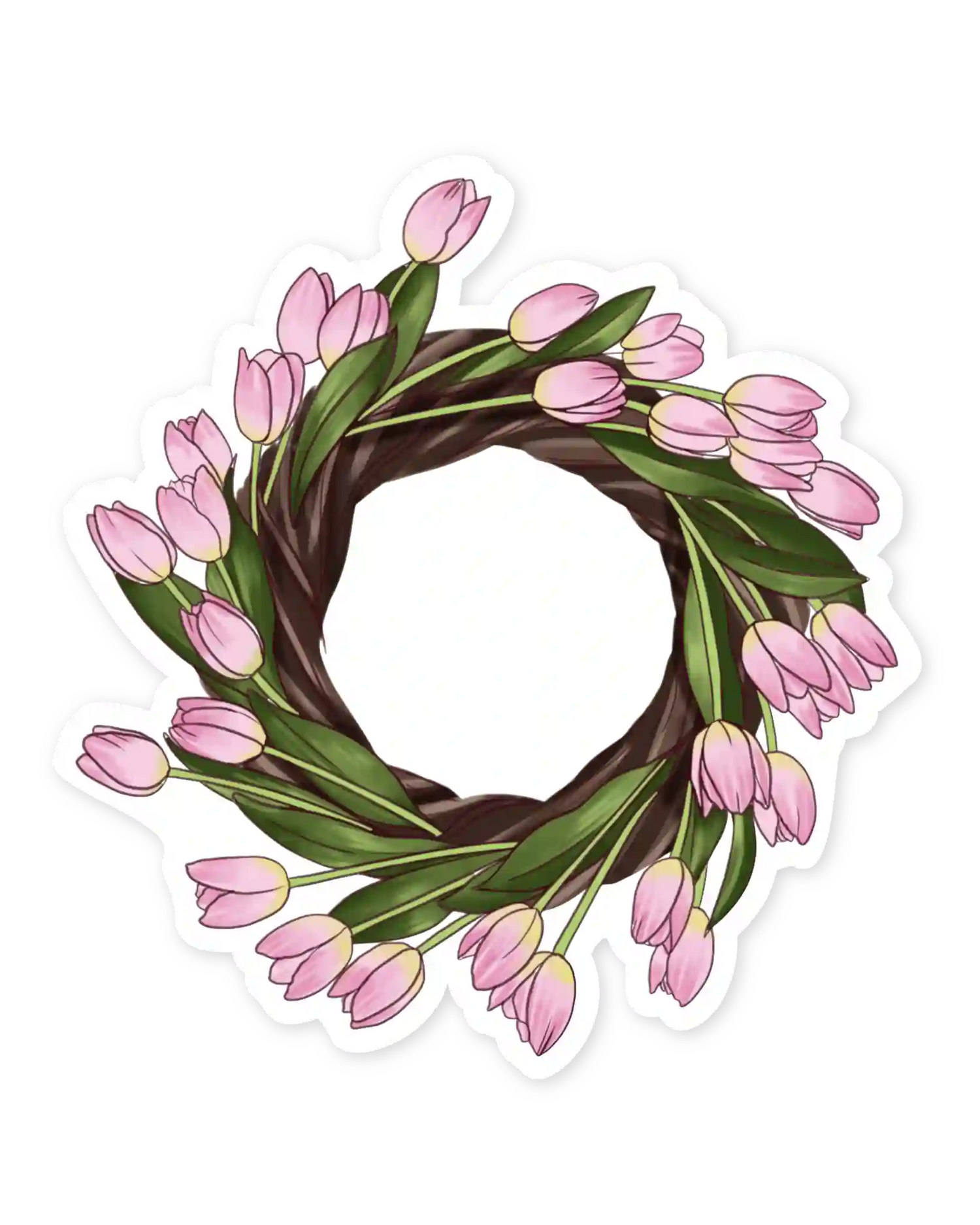 Naljepnice za planer Hop Into Spring ilustracije detalj cvjetni vijenac