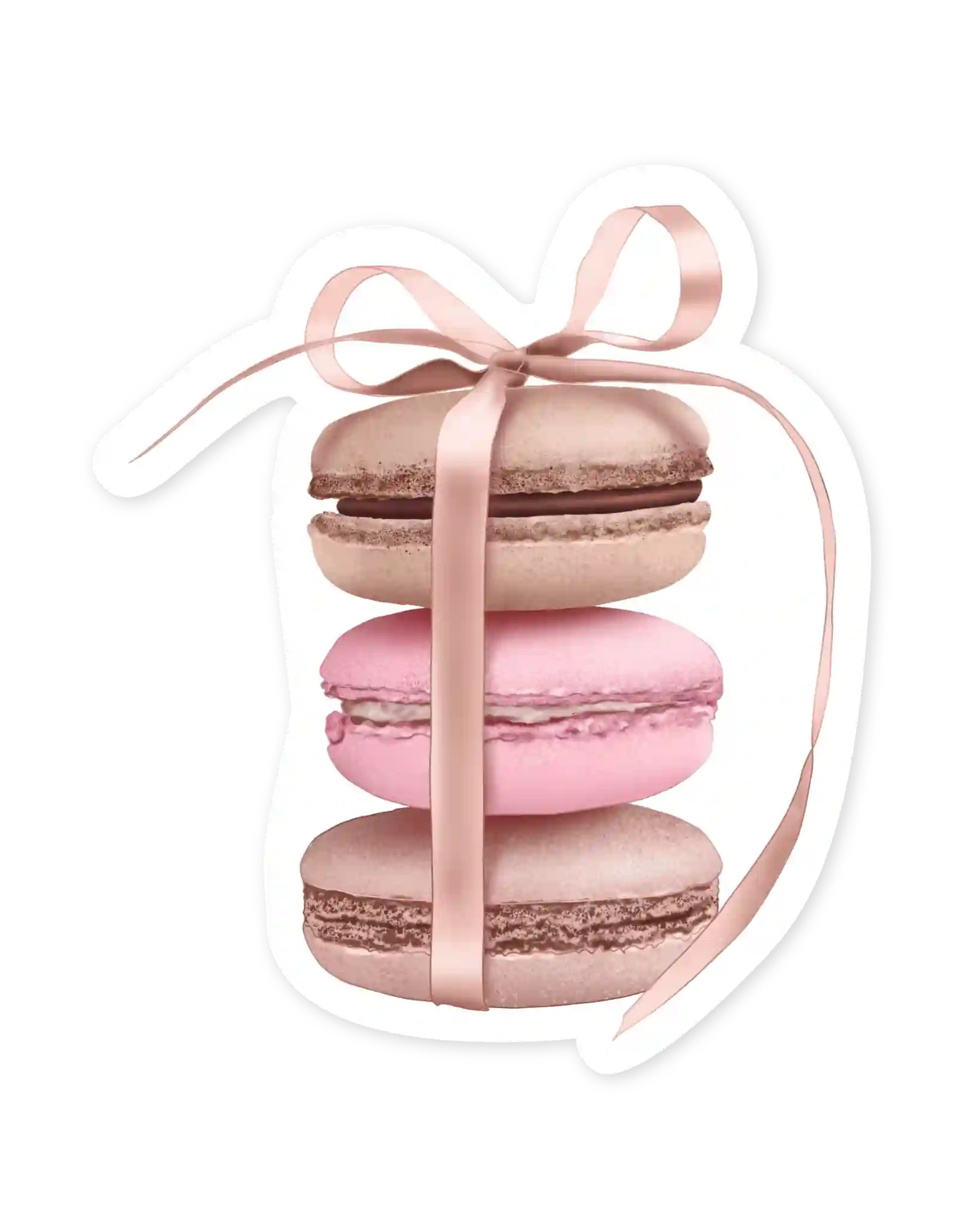Set naljepnica Morning Routine, ilustracija macarons