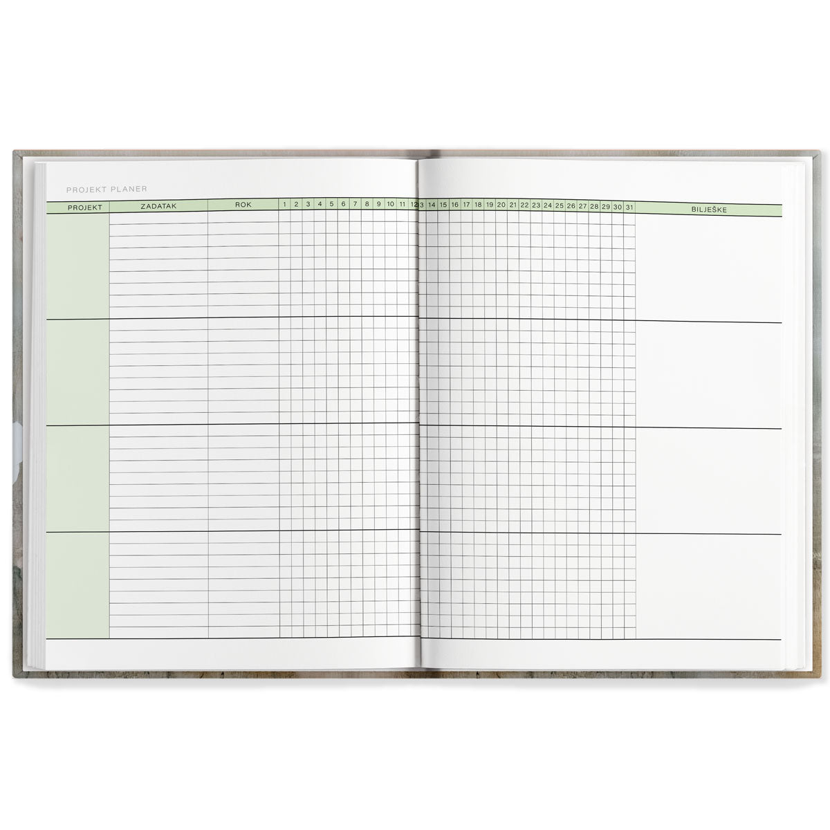 Business planer 2026 rubrika projekt planer