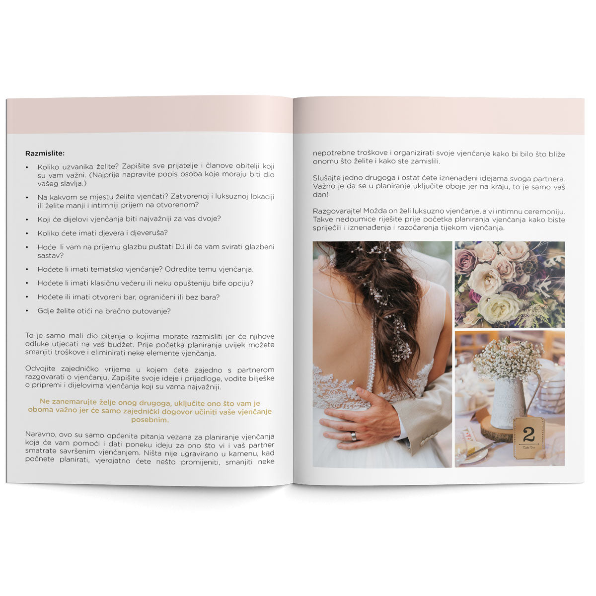 Stress free bride to be knjižica sa savjetima za vjenčanje, planner boutique, savjeti za mladenku