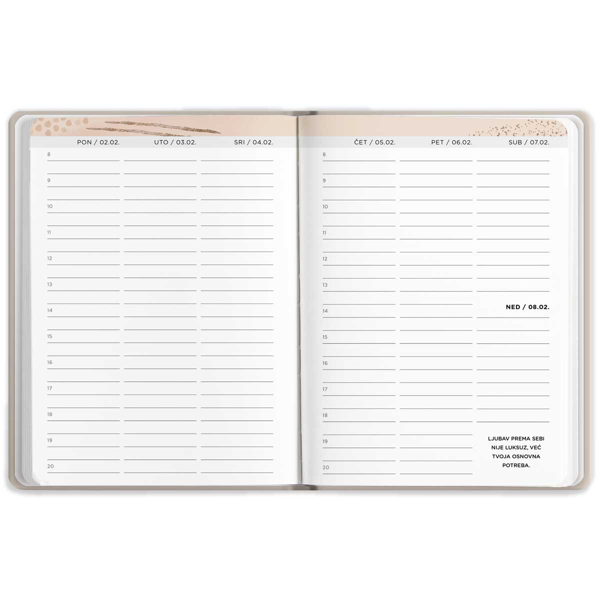 Ženski rokovnik 2026 Zlatni trenutci