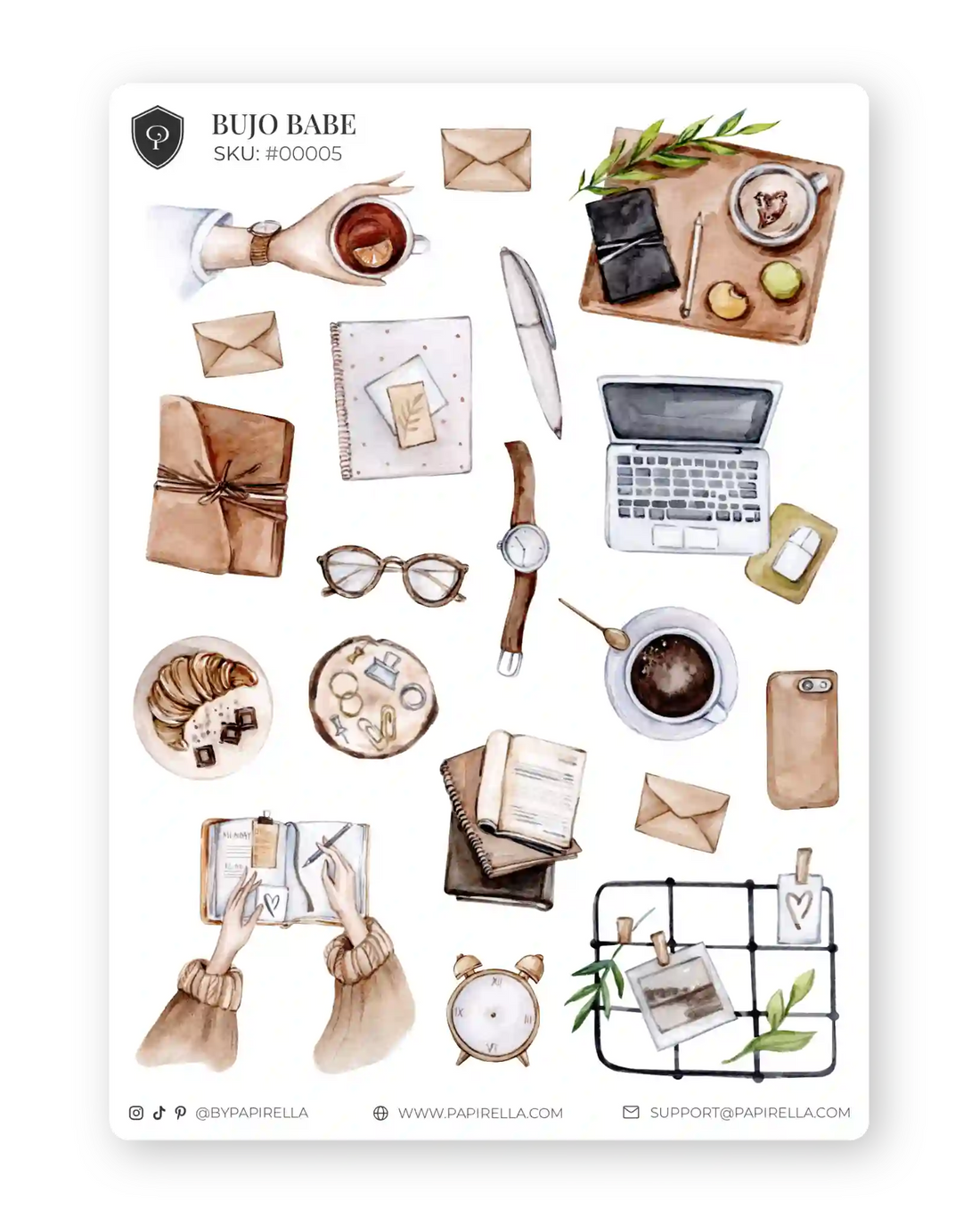 Naljepnice za planer Bujo Babe ilustracije