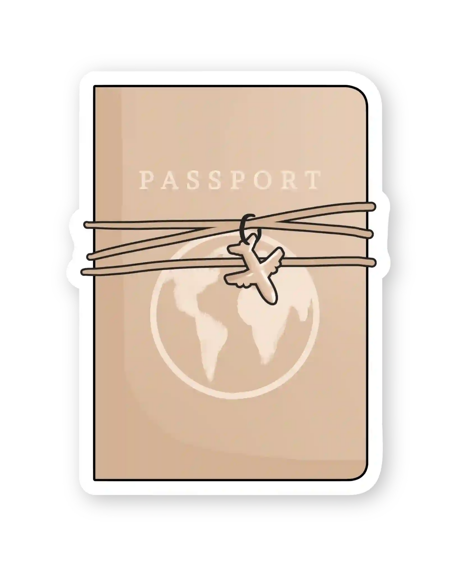 Set naljepnica za planer Planner retreat ilustracije detalj putovnica