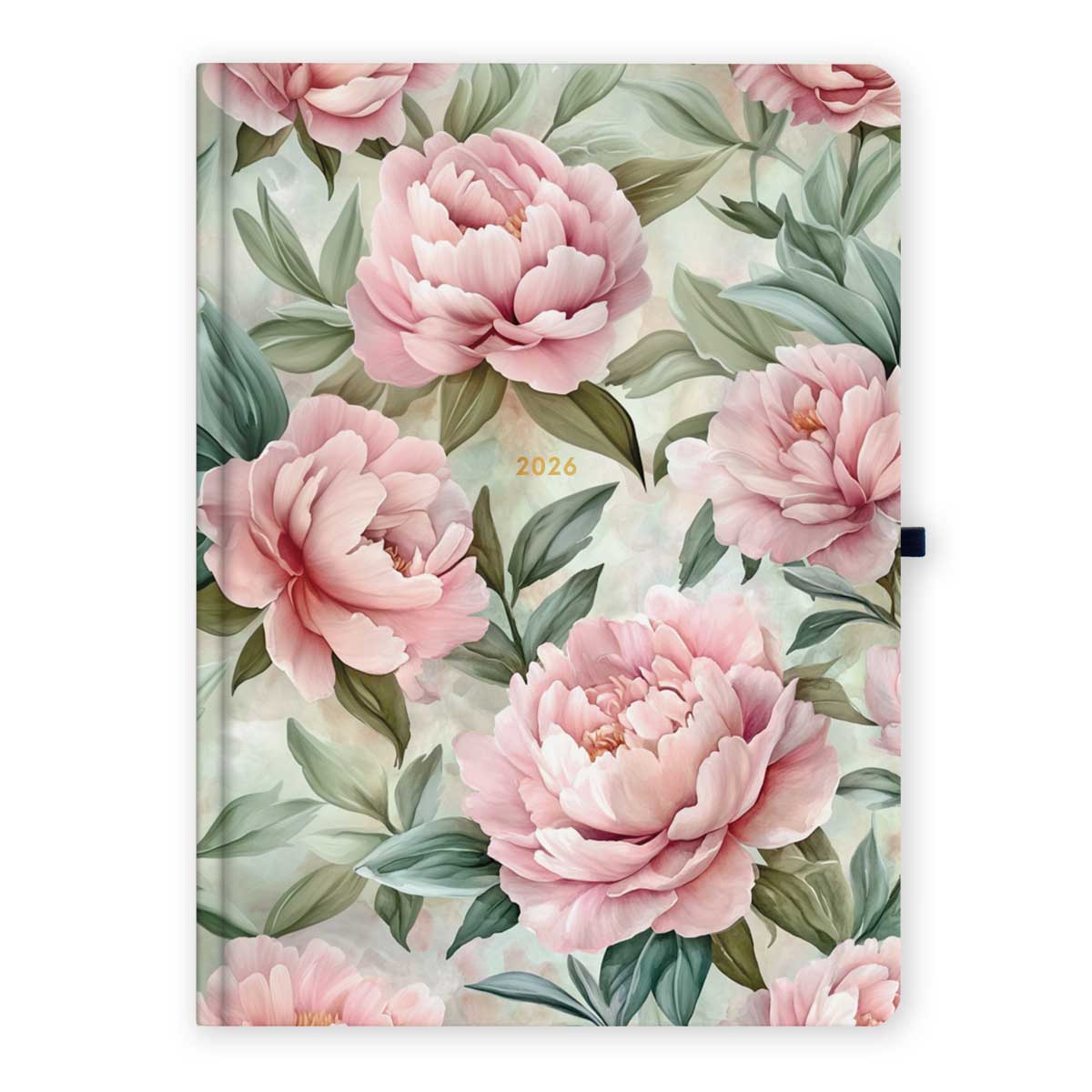 Cvjetovi petunija, roza zelena naslovnica ženski rokovnik