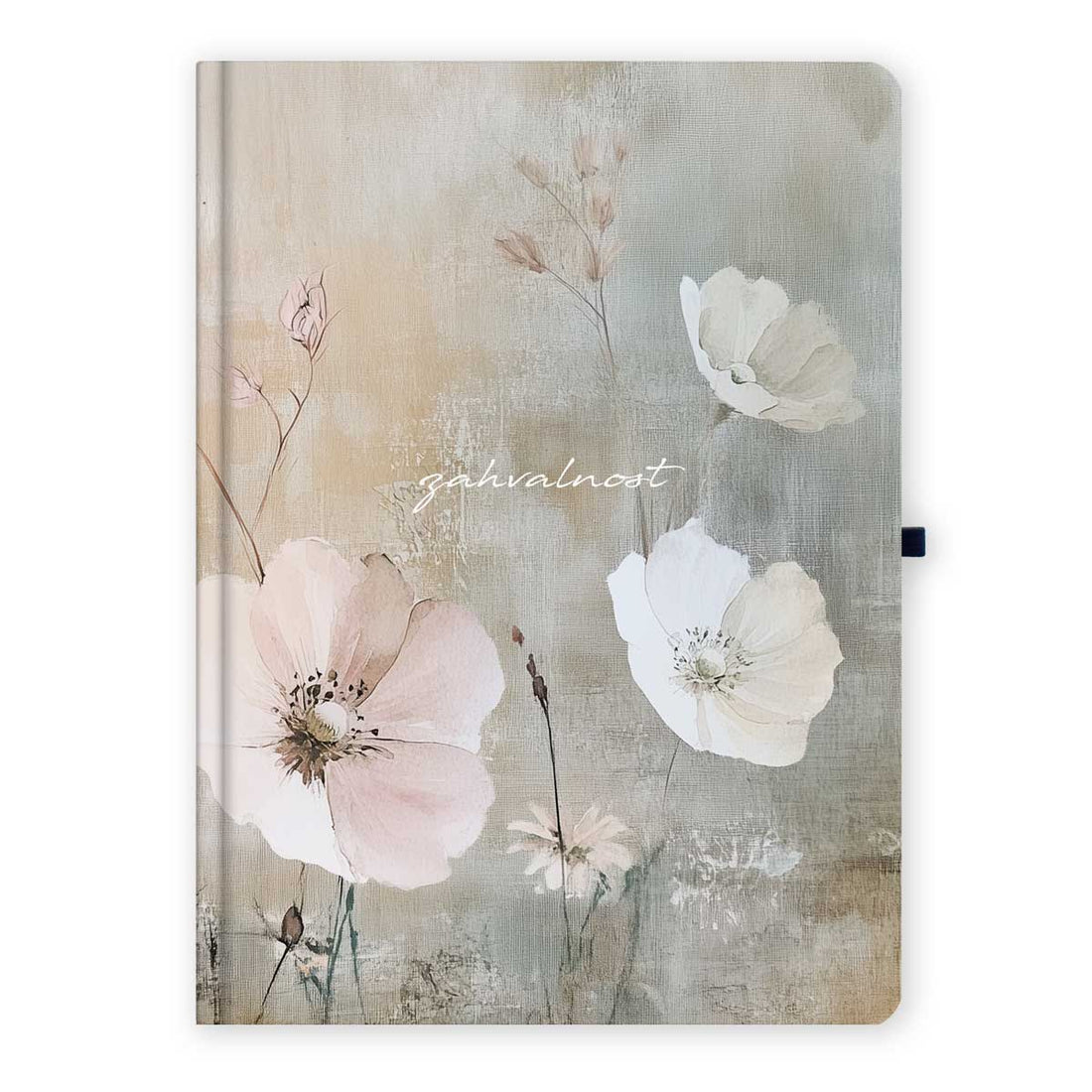 Nježni pastelni tonovi, bijeli cvijet, zahvalnost