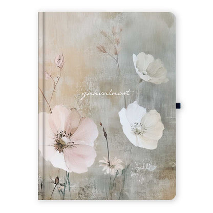 Nježni pastelni tonovi, bijeli cvijet, zahvalnost