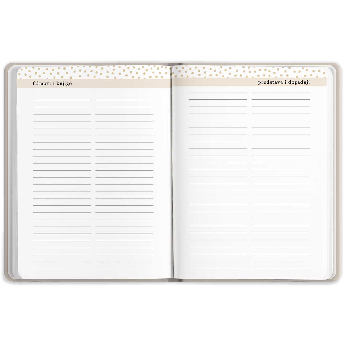 Unutrašnjost Ženskog rokovnika, rubrika Filmovi i knjige