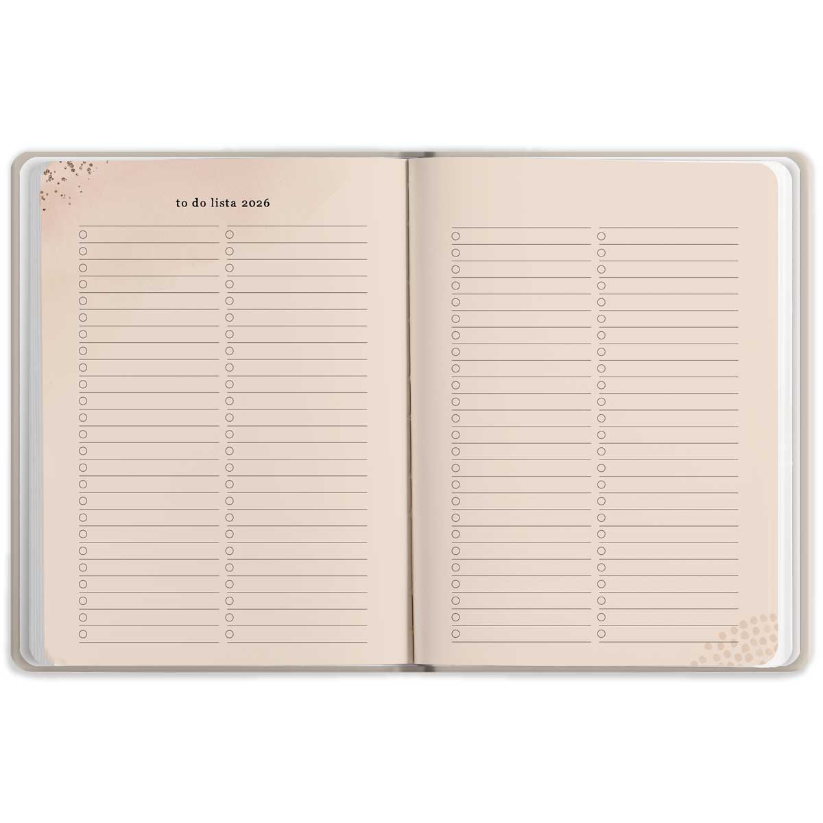 Unutrašnjost Ženskog rokovnika, rubrika godišnja to do lista