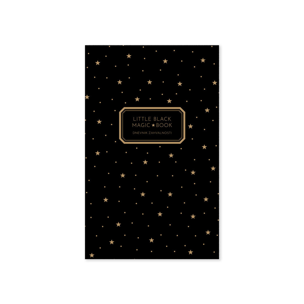 Dnevnik zahvalnosti - Little black magic book, crne korice sa zlatnim zvjezdicama